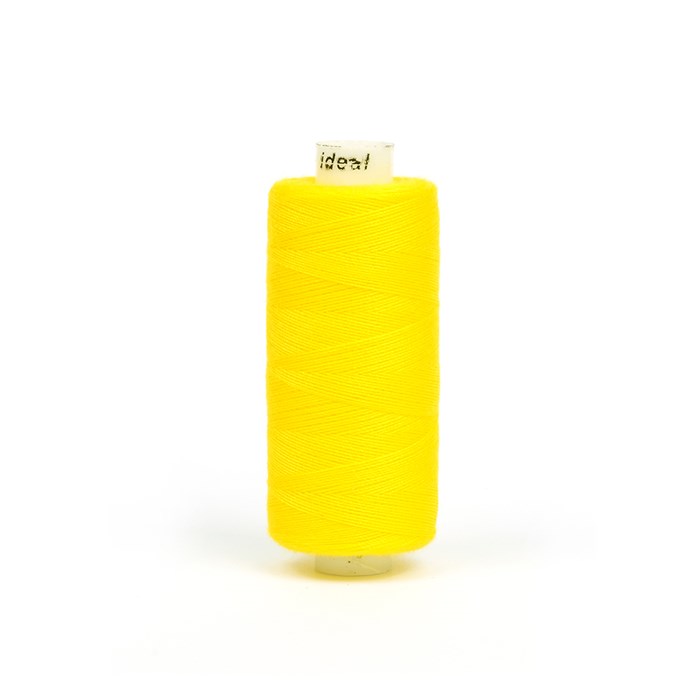 Нитки бытовые 40/2 полиэстер 100% 366м  цв.136 желтый - фото 6697