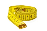 Сантиметр портновский двухстороний 2,0х200см цв.Жёлтый 6655/0011