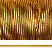 Резинка шляпная (шнур круглый) шир.2,5мм цв.Золото рул.100 м