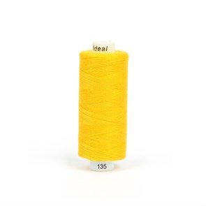 Нитки бытовые 40/2 полиэстер 100% 366м  цв.135 желтый