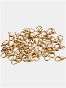 Замок карабин-лобстер 18х9мм цв.Тёмное золото (кратно.10 шт) 6194/0067