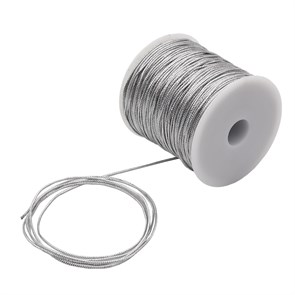 Шнур декоративный металлизированный шир.1,0мм цв.Серебро рул.100 м 6284/0001