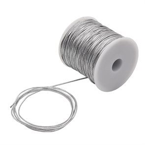 Шнур декоративный металлизированный шир.2,0мм цв.Серебро рул.100 м 6284/0014