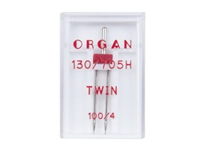 Игла двойная ORGAN №100/4.0 "Универсальные" в пачке 1 игл для БШМ 6034/0047