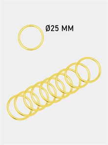 Кольцо разъёмное металл 25х2,5мм цв.Золото 6134/0033