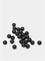 Бусины круглые пластик 6мм цв.S40(F39) Чёрный упак.500 г - фото 6115