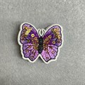 Термоаппликация №S1527 Бабочка с пайетками 4,5х3,5см 6286/0257