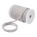 Шнур отделочный витой шир.5,0мм цв.Серебро рул.20 м 6971/0018