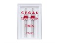 Иглы двойные ORGAN №70/2.0 "Универсальные" в пачке 2 иглы для БШМ 6034/0050