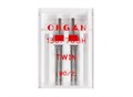 Иглы двойные ORGAN №90/2.0 "Универсальные" в пачке 2 иглы для БШМ 6034/0002